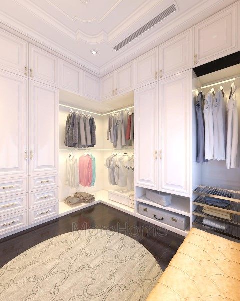 Mẫu tủ quần áo cao cấp ở biệt thự EuroLand